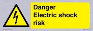 Danger Electric shock risk